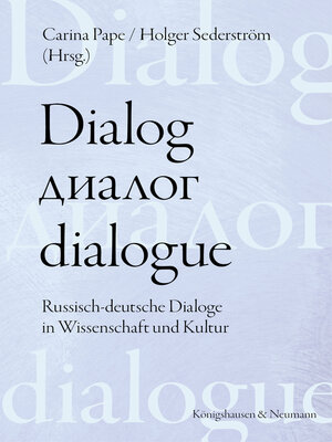 cover image of Dialog – dialogue